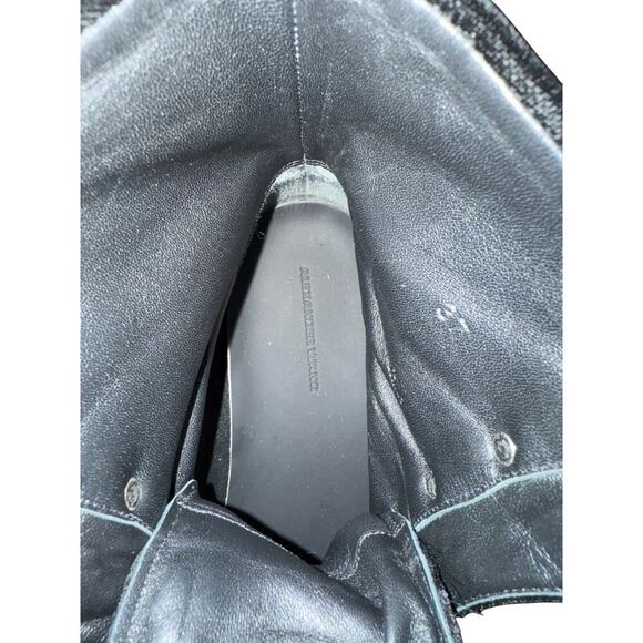 Alexander Wang Sam Lace-up Hook Platform Bootie in Black tone Women's Size 37 - Picture 9 of 11